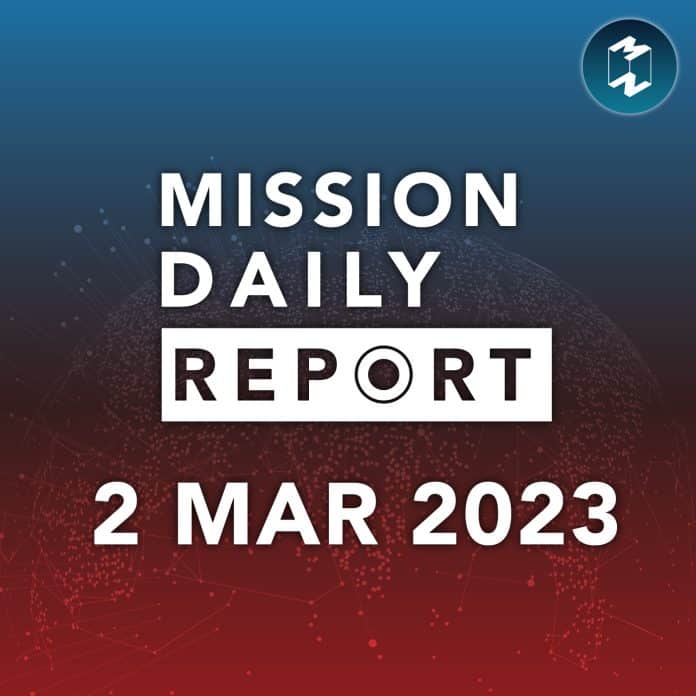 Mission Daily Report 2 Mar 2023